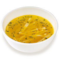Куриный бульон с яичной лапшой