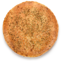 Лепёшка с чесночным маслом и укропом
